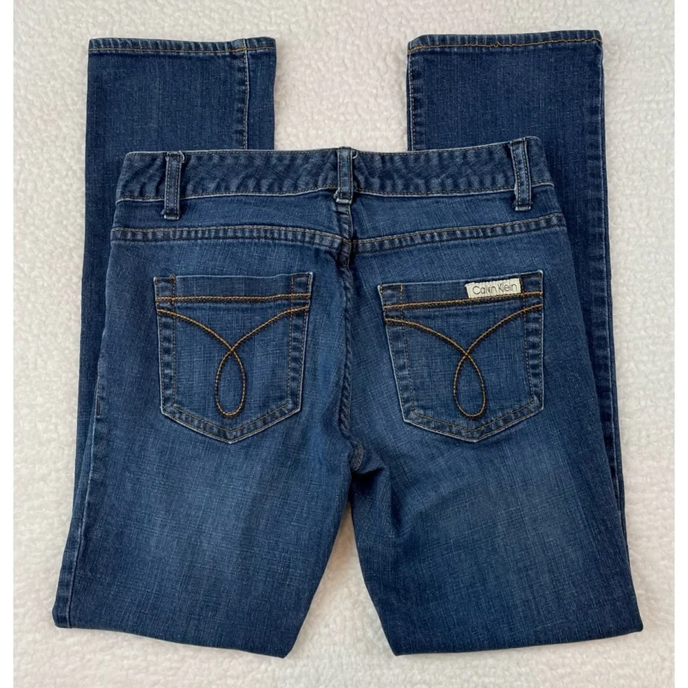 CALVIN KLEIN JEANS • Dark Wash Skinny Jeans, 6P - Picture 2 of 10
